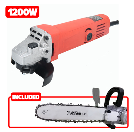 Angle Grinder With Chainsaw Adapter GS-6603 220-240V 1200W