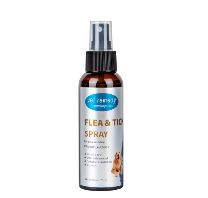 Vet Remedy Flea & Tick Spray for Dogs & Cats Organic Lavender 100ml