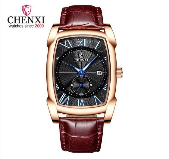 CHENXI New Watch Luxury Retro Men Business Watches Waterproof Quartz Wristwatch Male Calendar Roman Numerals Stop Watch m004