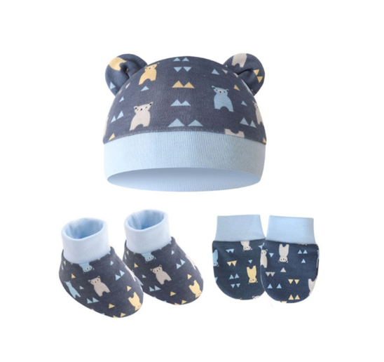 Some Baby Beanies Gloves Sock Set Newborn Baby Mittens No Scratch No Scratch Mittens S3