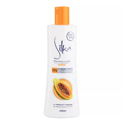 Silka Papaya Whitening Lotion SPF6 200ml