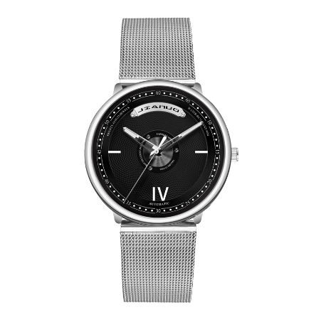 2020 new men's watch fashion trend mesh strap watch simple ultra-thin business quartz watch  02