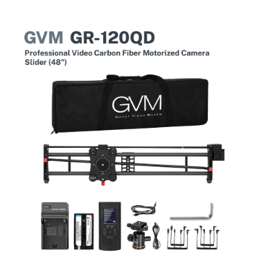 Gvm Gr-120qd Professional Video Carbon Fiber Motorized Camera Slider 48"