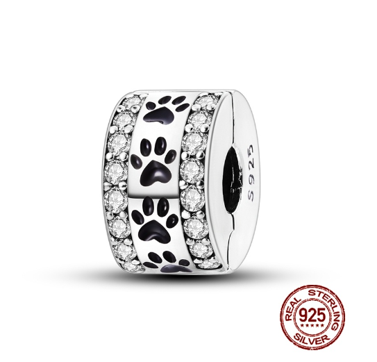 Fit Original Pandora Bracelet Beads Pendant 925 Sterling Silver Love Positioning Buckle Series Colorful Women Jewelry DIY Gift S029