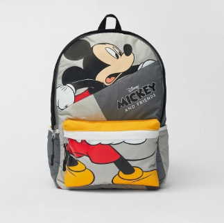 Designer New Children's Bag Fashion Cartoon Disney Gray Mickey Mouse Boys Girls Backpack Kindergarten Kids School Bag