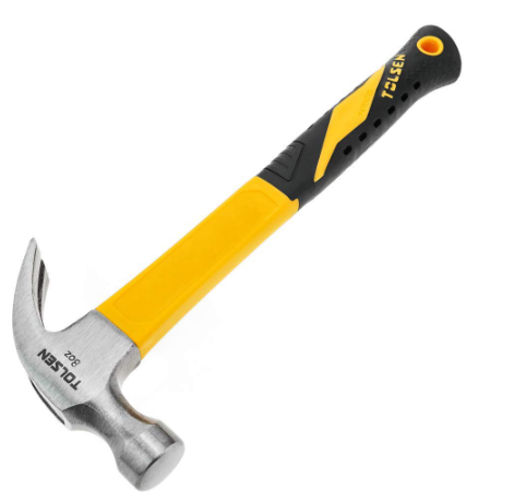 Tolsen Claw Hammer (8oz - 20oz) Fiberglass Handle