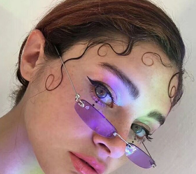 Vintage Sunglasses Women Small Narrow Retro Rectangle Glass