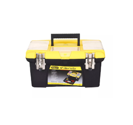 Stanley 16" Plastic Tool Box with Organizer and Bit Holder