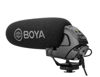 Boya BY-BM3031 On-Camera Shotgun CBOYA BY-BM3031 On-Camera Shotgun Condenser Microphone Black and Red for Camera Camcorders DSLR Audio Videoondenser Microphone Black and Red for Camera Camcorders DSLR
