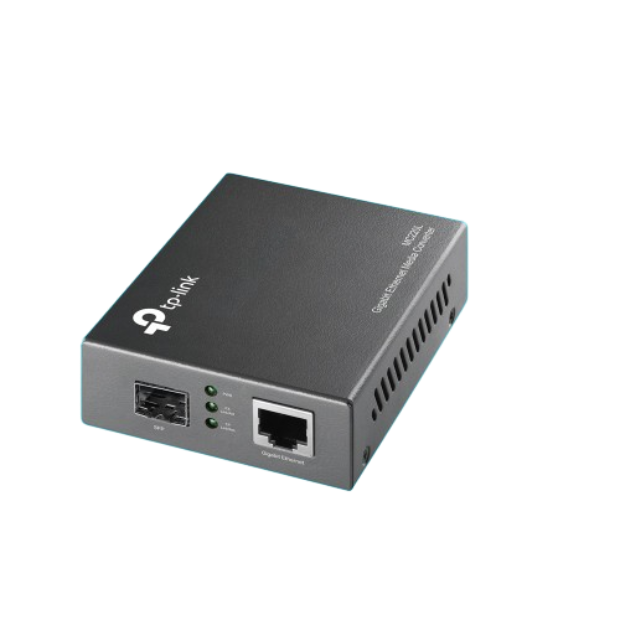 TP-Link MC220L Gigabit SFP to RJ45 Fiber Media Converter Fiber to Ethernet Converter Plug & Play