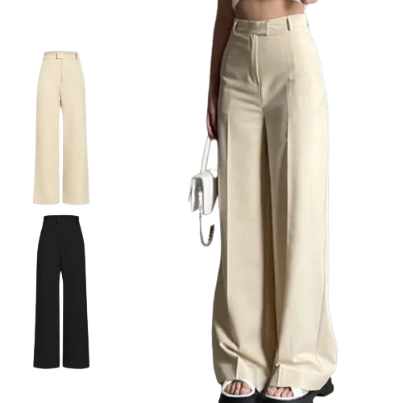 Lovito Women Pocket Pants L67AD135 (Khaki)