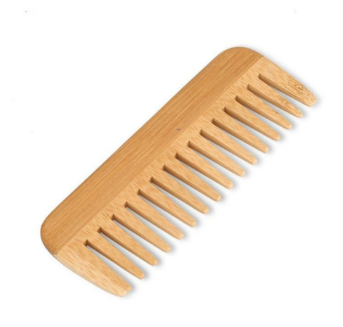 Wooden Bamboo Comb Wide Tooth Style | Eco-Friendly Comb Great for Travel, Home Use by Project Refill