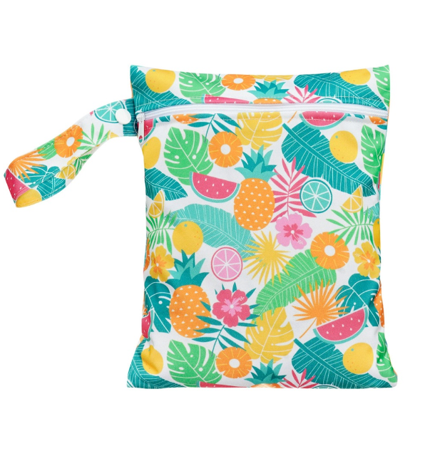 18x25cm Baby Diaper Bag Cartoon Print Wet Dry Bags Nappy Zipper Handbag Stroller Carry Pack Travel Outdoor Wet Diaper Storage Bags s1