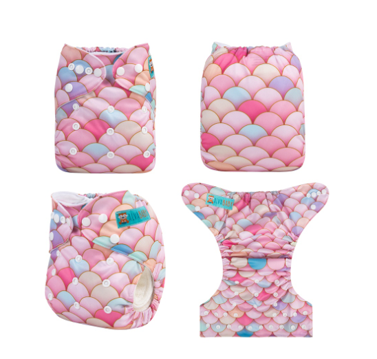 Alva Baby Cloth Diapers Washable Reusable Real Cloth Pocket Nappy Diaper Only D15