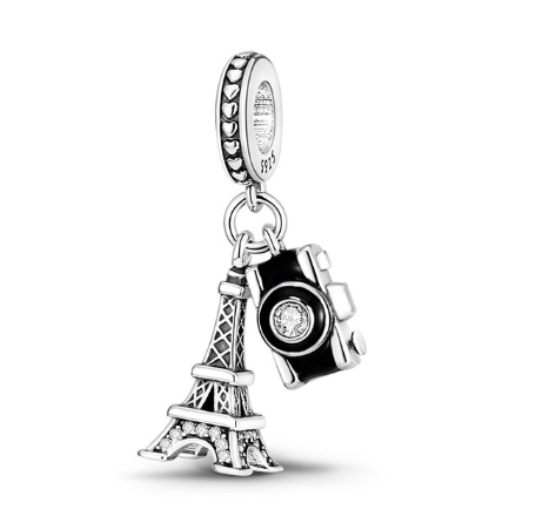 925 Silver Trinkets Balloon Charms Beads for Bracelet Pan Security Chain d040