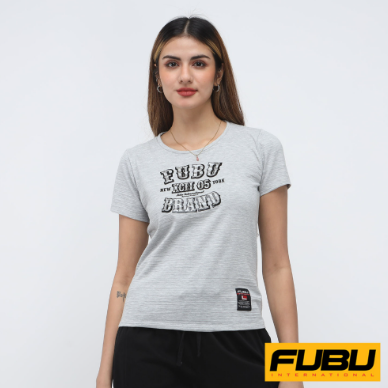 Fubu Girls Round Neck Streaky Short Sleeves QGT03-0146