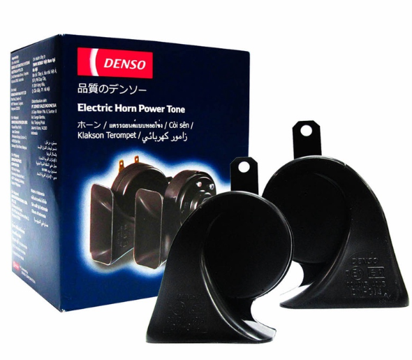 Denso Electric Horn Power Tone (Pair) 12V 6900 - 6020 Power Tone And Harmonics Sound Horns