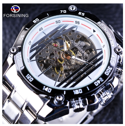Forsining Men Watch Top Brand Automatic Mechanical Skeleton Waterproof Sport Watches GMT997 2