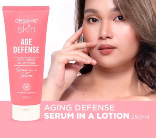 Organic Skin Japan Age Defense AntiAging Whitening Serum in a Lotion 250ml Anti Aging