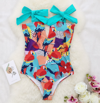 2022 Women Stylish Swimsuit One Piece Bathing Suit Colorful Beachwear 0ne Piece Bikini Swimwear