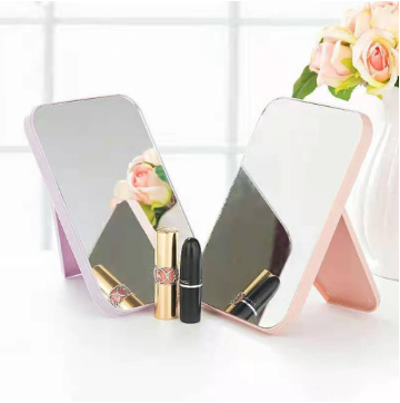 【COD】 Face Makeup Mirror ，Portable Square Mirrors，Large Folding Desktop Vanity Mirror.