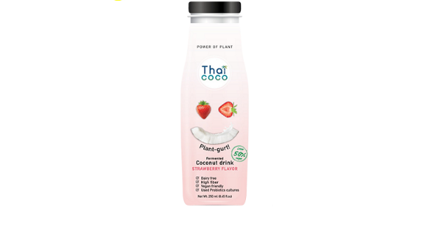 Thai Coco Plant-Gurt Coconut Yogurt Drink Strawberry 250ml