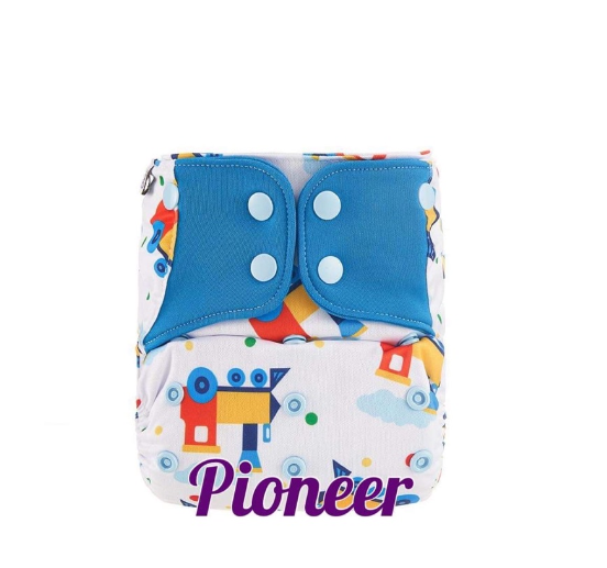Booldeet Posh Cloth Diaper Newest Prints with 4-Layer Contoured Microfiber Insert S31