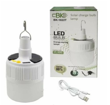 COD Recharged Solar LED Camping Light Outdoor Lighting Emergency Lamp For Hiking Tent Lamp (45W)