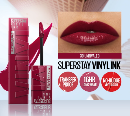 Maybelline Superstay Vinyl Ink Liquid Lipstick (Nude Shock, Long Lasting, Waterproof) Unrivaled