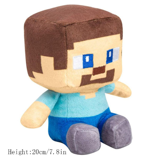 New Zombie Creeper Plush Doll Steve spider Ghost Cotton Stuffed Model Doll Alex Enderman Children Gift Game Toy 06