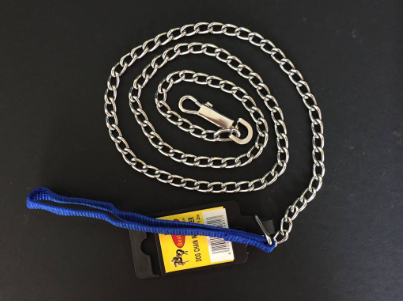 M022 Dog Chain W/Leather 2.5MM*1.2M