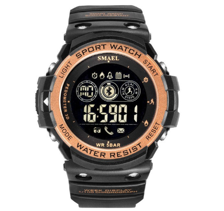 Smael 1602 Fashion Brand Men's Digital Sports Clock Outdoor Watch LED Display Chronograph Automatic Date M2