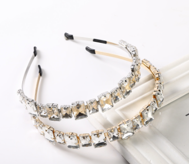Korean Alloy Crystal Diamond Headband Rhinestone Wedding Party Hair Band Woman Hair Accessories