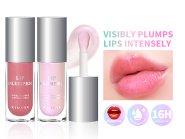 KIMUSE Lip Plumper Visibly Plumps Lips Intensely Lasting Fullness Moisturizing Lip Gloss Finish Plumping Lip Makeup 2 Color