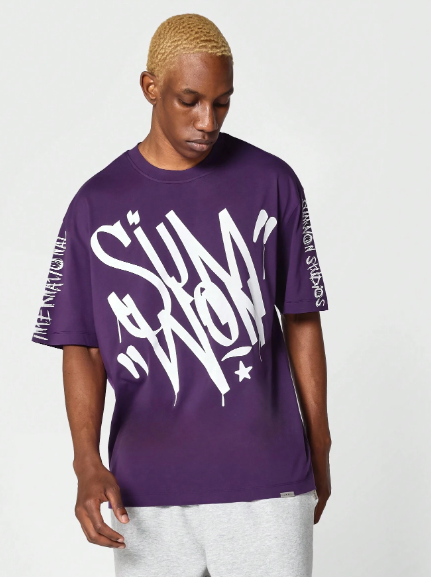 SUMWON Tee With Front Graphic For Daily Wear