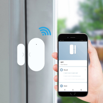 SMATRUL Tuya Zigbee Wireless Window Door Sensor Smart Home Wifi App Control