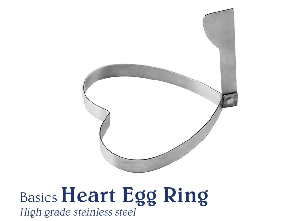 Chef's Classics Basics Stainless Steel Heart Egg Ring