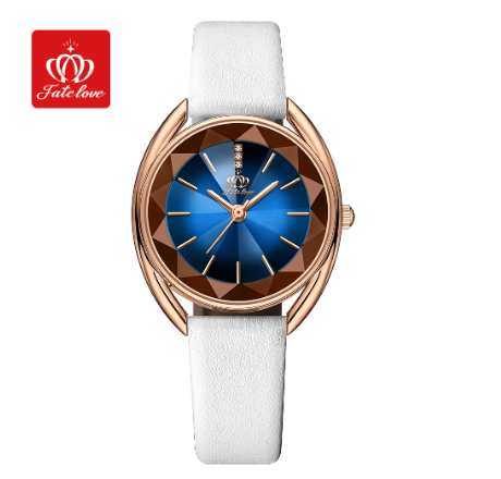 Fate Love Watch For Women Waterproof Leather Strap Stainless Steel With Box Original Quartz Luminous Authentic Fashion Watches WHITE STRAP