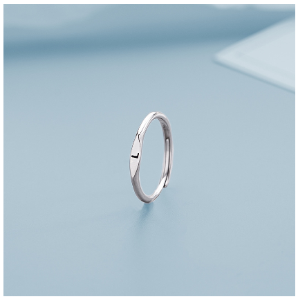 Fashion 925 Silver 26 A-Z Initial Letters Open Ring Birthday Jewelry Adjustable Gift For Women L