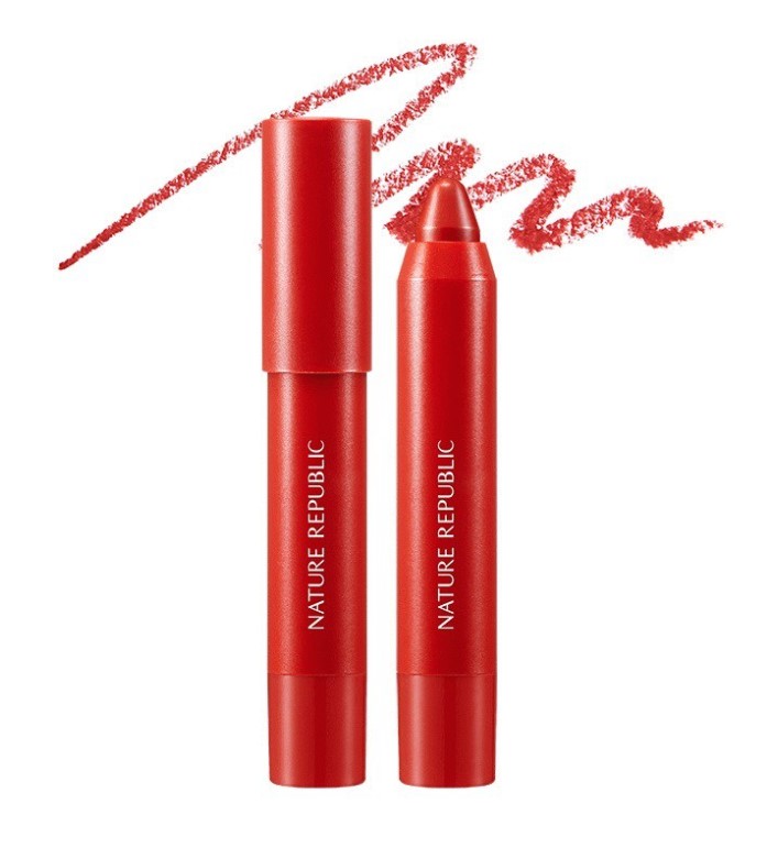 Nature Republic  by Flower Eco Crayon Lip Velvet 03 Hibiscus