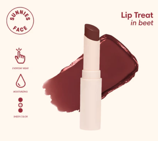 Sunnies Face Lip Treat [Moisturizing Tinted Lip Balm] (Beet)