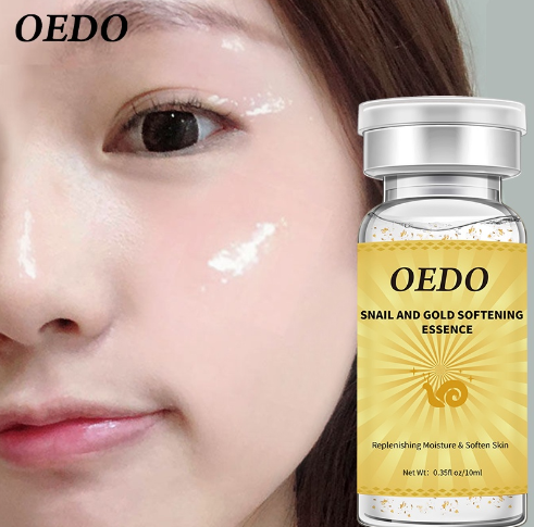 OEDO Anti-Aging Snail And Gold Essence Hydrating Hyaluronic Acid Moisturizers Treatment Face Care Cream Serum Snail Pure Extract Skin