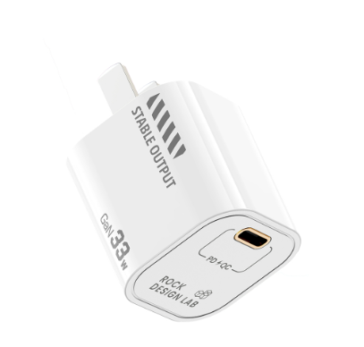 Rock Space T88 PD33W GaN Type C PD3.0 Fast Charging Adaptor QC3.0 Fast Charger