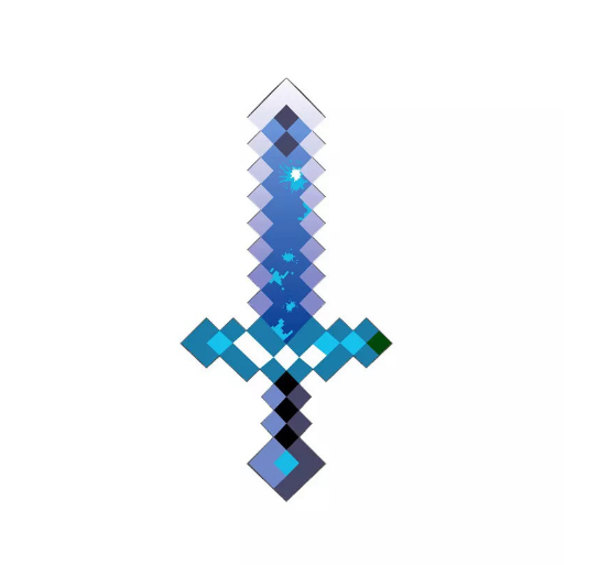 Game Eva Foam Diamond Pickaxe Axe Hamaxe Swords Model Toy Kids Gift Action Figure Toys Cosplay Props A15