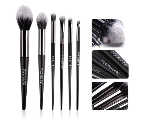 FOCALLURE 6 Pcs/Set Professional Makeup Brushes Brush Tools Eyeshadow Powder Blush Brushes Tools Beauty