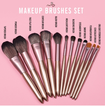 KIMUSE Brush 12Pcs Soft Makeup Brushes Set Multifunctional Use Beauty Tools