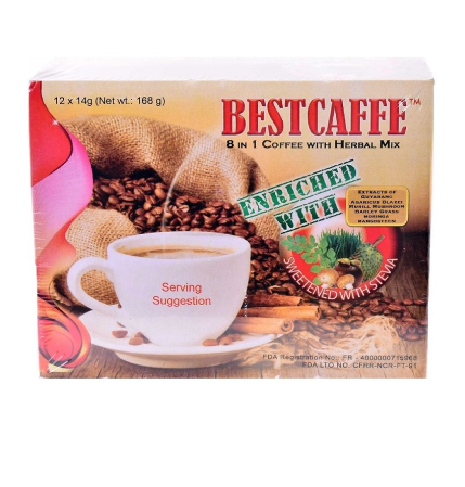 Best  Caffe 8 in 1 Coffee With Herbal Mix 168g
