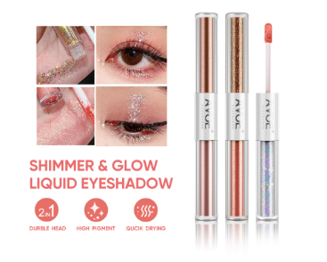 AVOE DoubleGlow 2 in 1 Liquid Eyeshadow Beauty High Pigment Waterproof Lightweight Eye Makeup