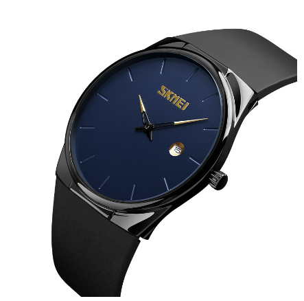 Skmei 1509 Woman Fashion Quartz Watch Unisex Waterproof Calendar Watches watch for women BLUE