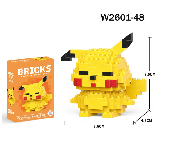 Mini Building Block Assembled Small Particles Bricks Toys For Kid Birthday Gift Cute Cartoon Blocks M4